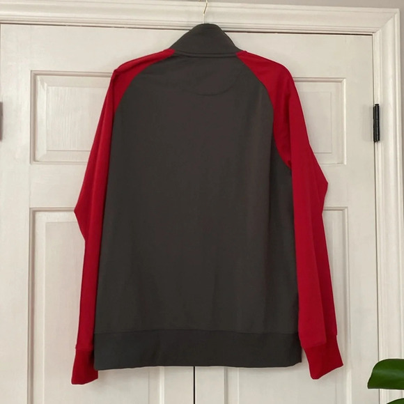 Nike The Athletic Dept Full Zip Sweatshirt Size XL Mens Gray Red Swoosh Jacket - Picture 10 of 10